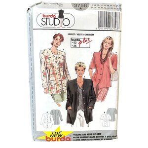 Burda Studio Plus‎ Jacket Veste Chaqueta Sewing Pattern 3756 Size 8-26